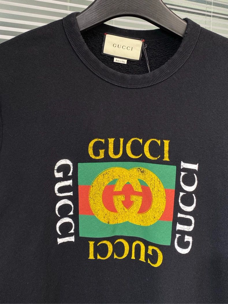 Gucci Gucci Double G square logo, make old destruction, sweatshir Size US M / EU 48-50 / 2 - 7 Thumbnail