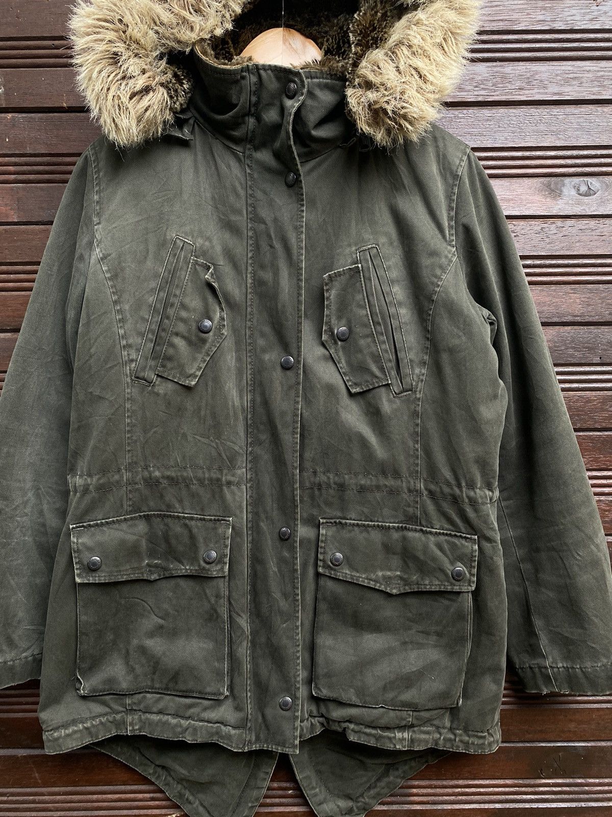 Levi's Vintage Clothing Vintage Levis Mink Fur Hooded Jacket Size US L / EU 52-54 / 3 - 8 Thumbnail