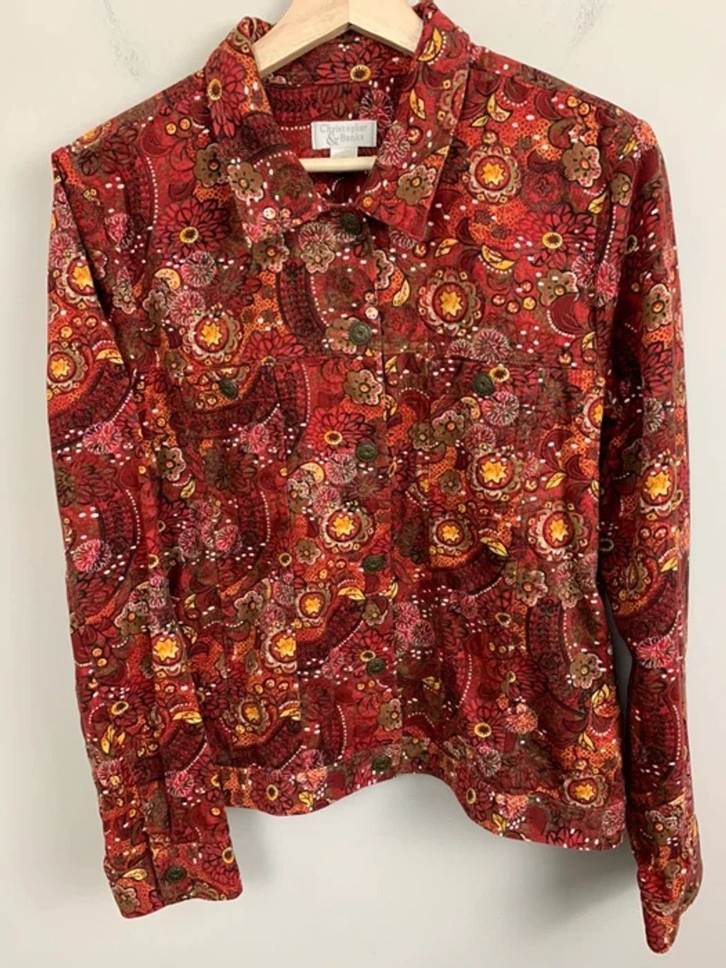 Vintage Vintage Western Floral Cardigan Size US S / EU 44-46 / 1 - 1 Thumbnail