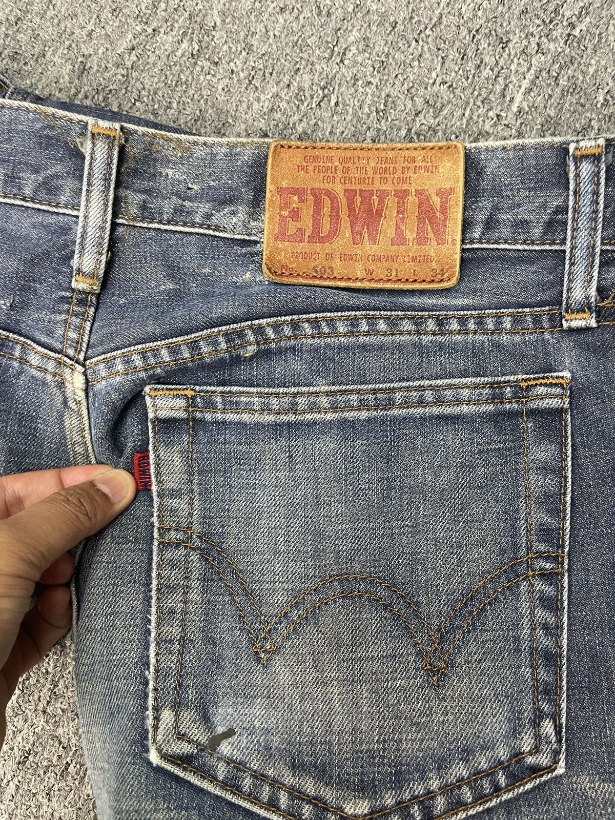 Edwin Vintage Edwin 503 Jeans Japan Flare Pant Denim Size 30 Size US 30 / EU 46 - 5 Thumbnail