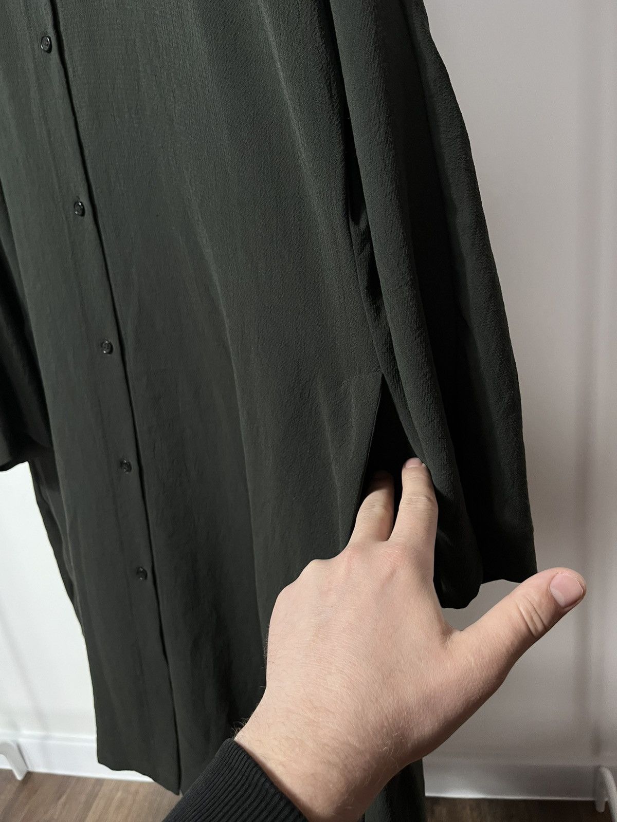 OSKA OSKA Dark Green Oversized Long Shirt Dress Size 3 Size L / US 10 / IT 46 - 4 Thumbnail