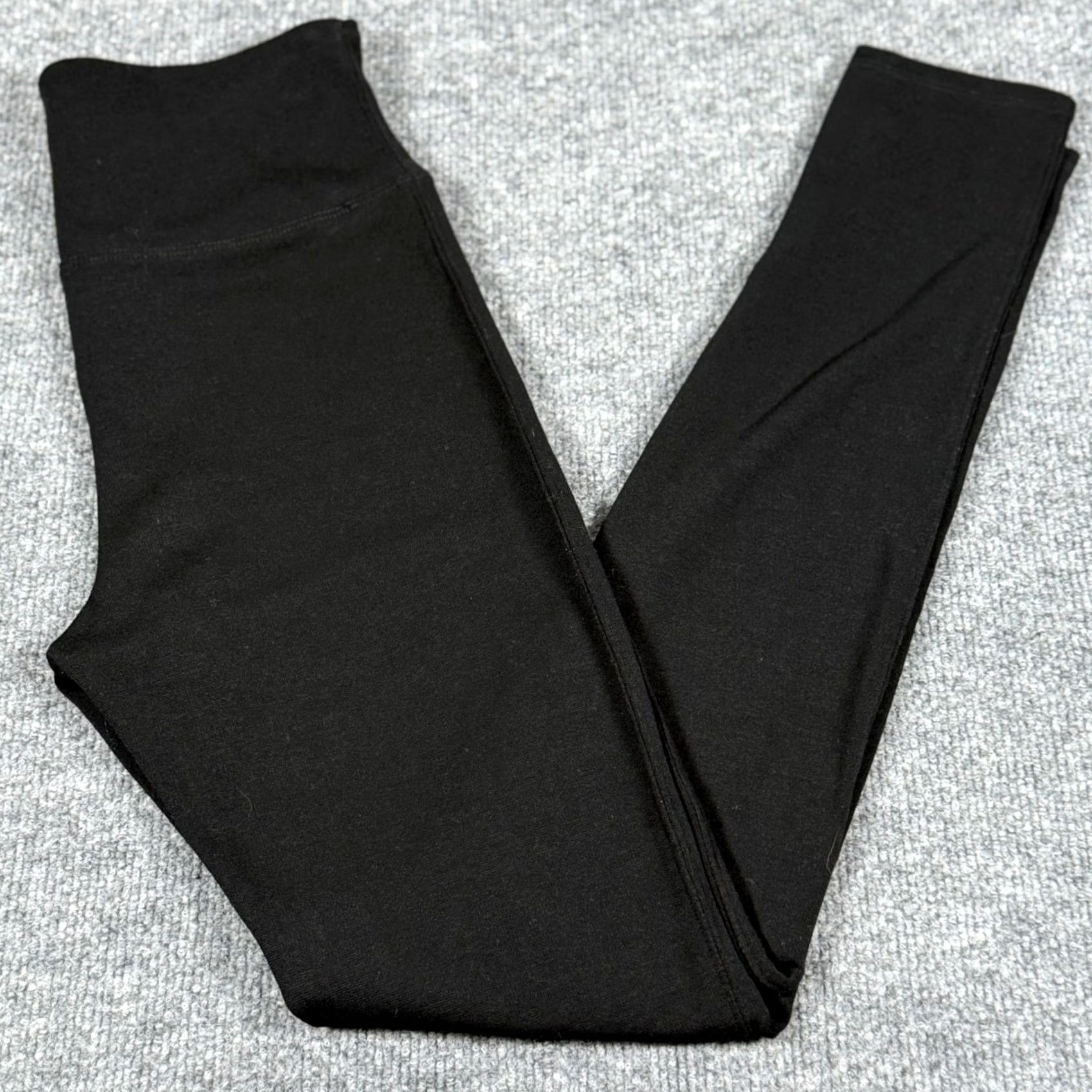 Spanx SPANX Assets Red Hot Label Black High Rise Leggings M Womens Ankle Knit Solid Stretch Elastic Waist Inseam 30 in Size 32" / US 10 / IT 46 - 2 Thumbnail