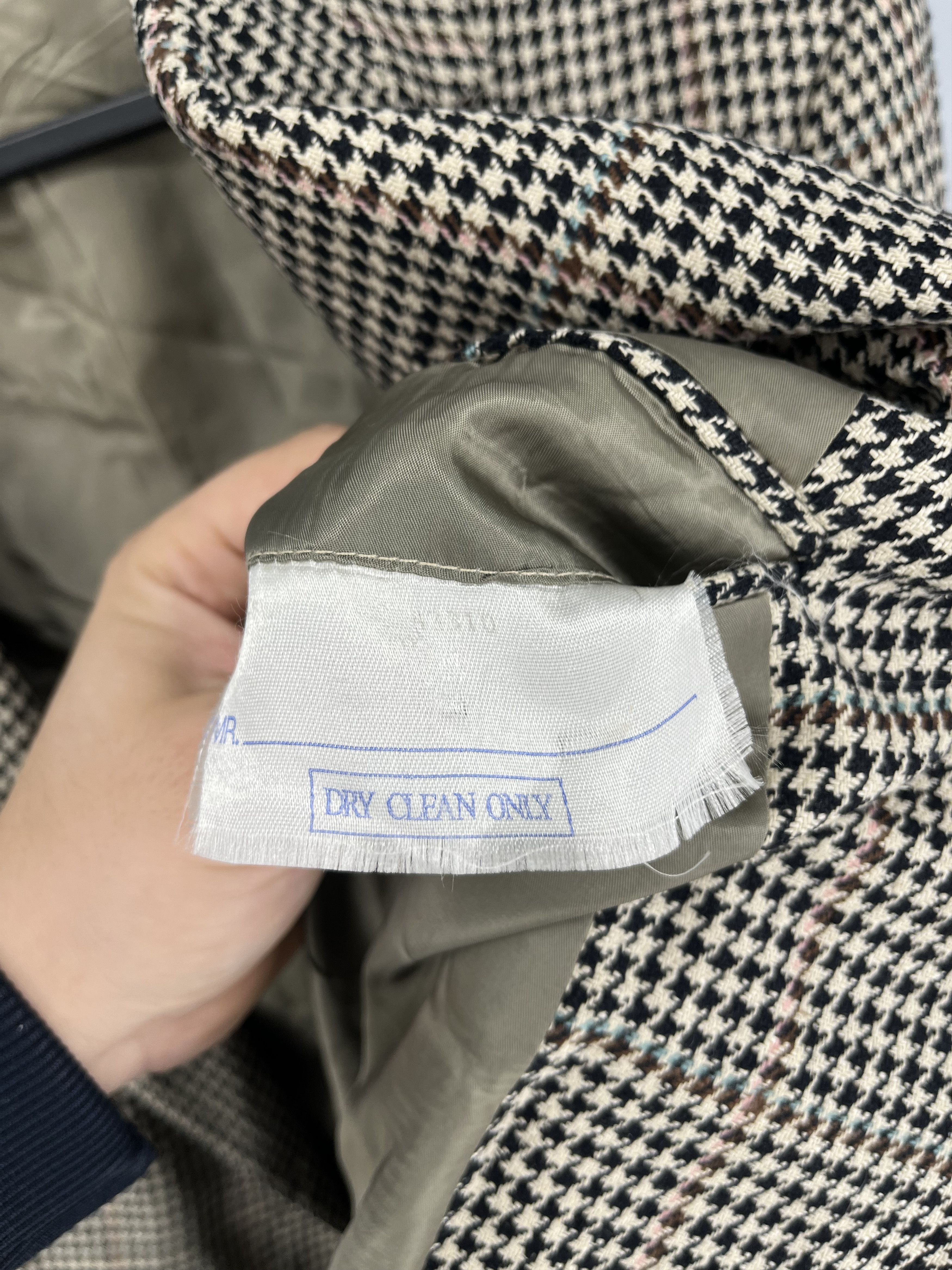Polo Ralph Lauren Vintage Polo Ralph Lauren Houndstooth Silk Cotton Mens Size 48R - 9 Thumbnail