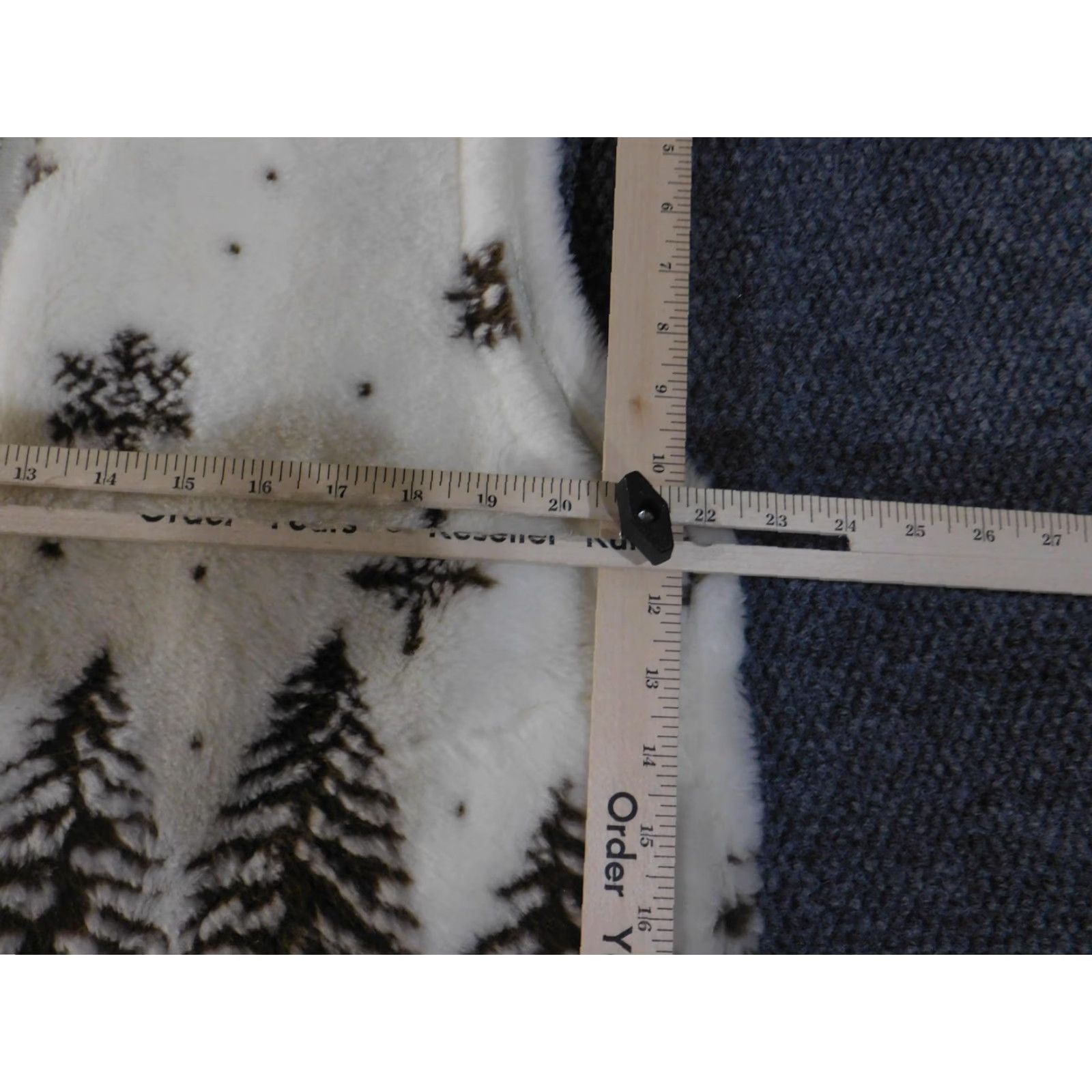 Vintage Cobblestone Canyon Vest Womens XL White Sherpa Fleece Zip Winter Made USA Beige Brown Snowflake Pine Tree Pattern Size XL / US 12-14 / IT 48-50 - 6 Thumbnail