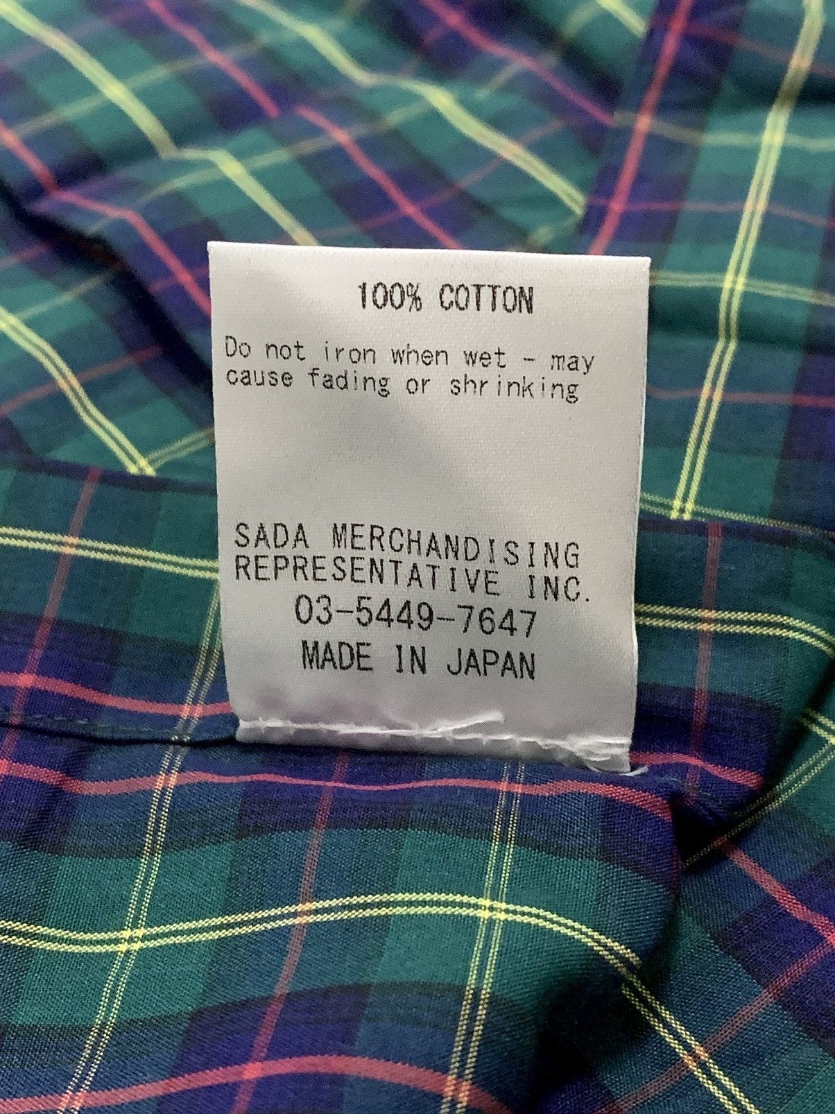 Kamakura KAMAKURA 225 LIBERTY CHECK PATTERNED - WING COLLAR L/S SHIRT Size US M / EU 48-50 / 2 - 9 Thumbnail