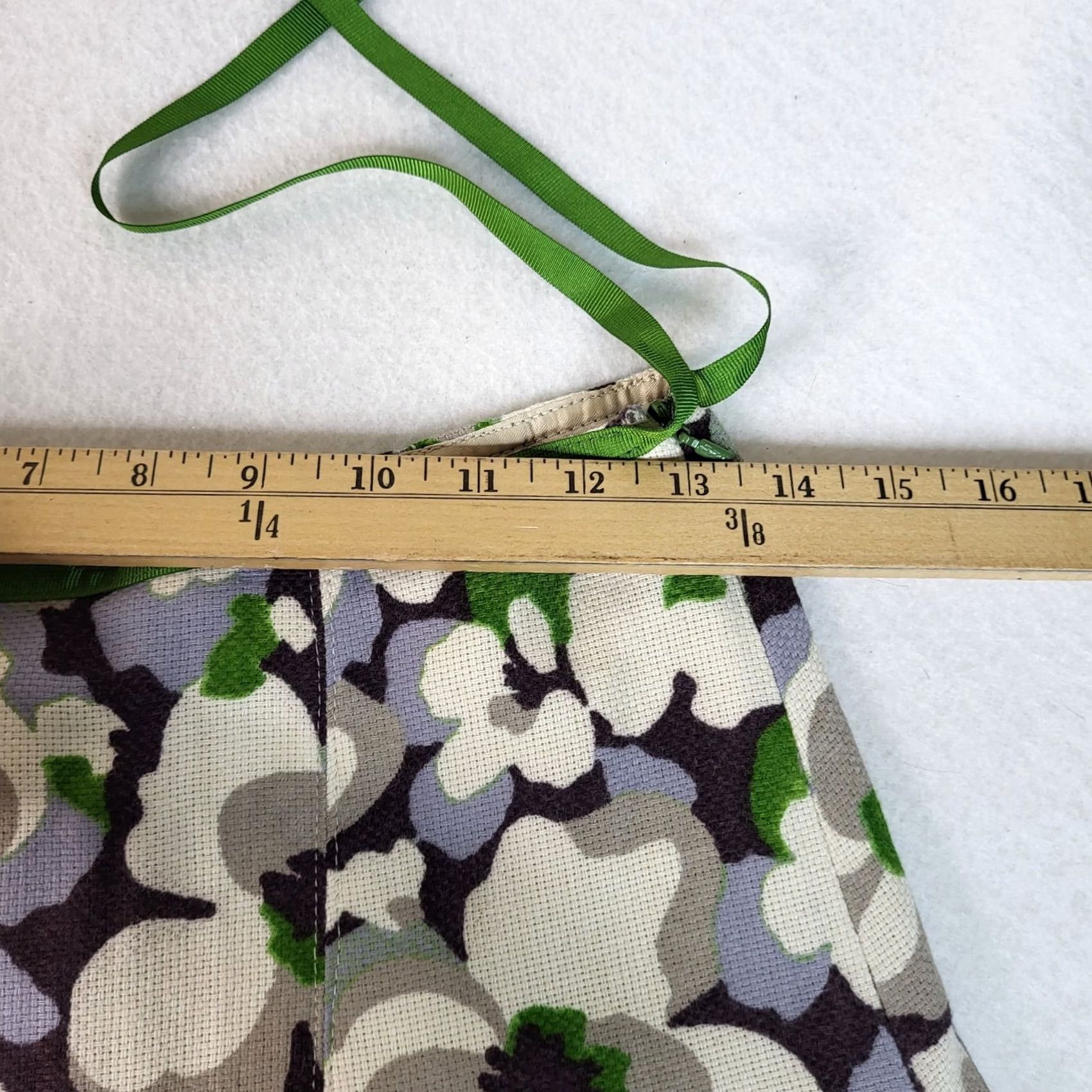 Mango MNG By Mango Women's Pleated Floral Skirt Size 4 Green Knee Length Skirt Mens? Womens Size 27" / US 4 / IT 40 - 3 Thumbnail