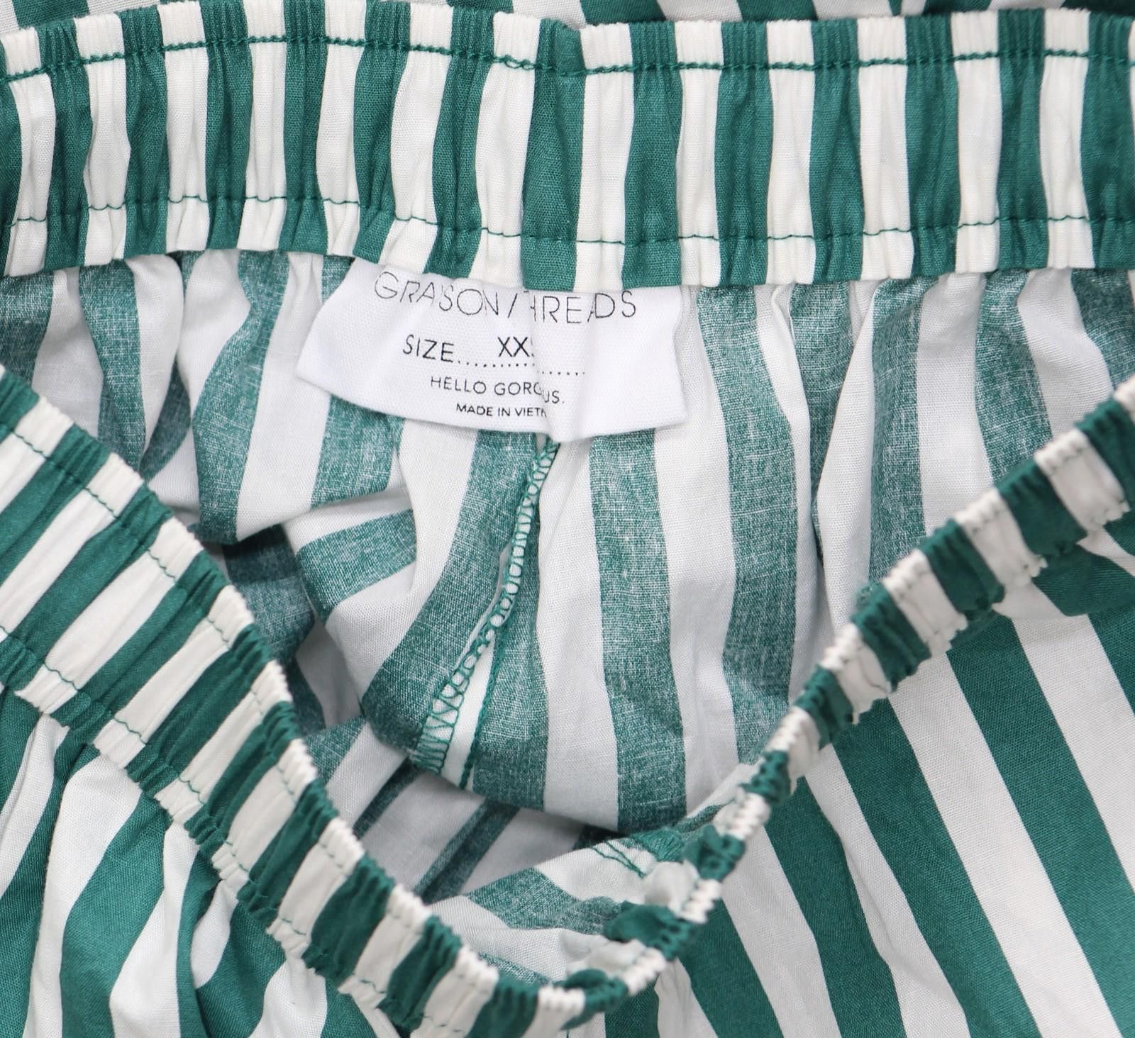 Other Nwt Grayson Threads St. Graphic Boxer Pants Green Stripe Xxs Size 25" / US 0 / IT 36 - 4 Thumbnail