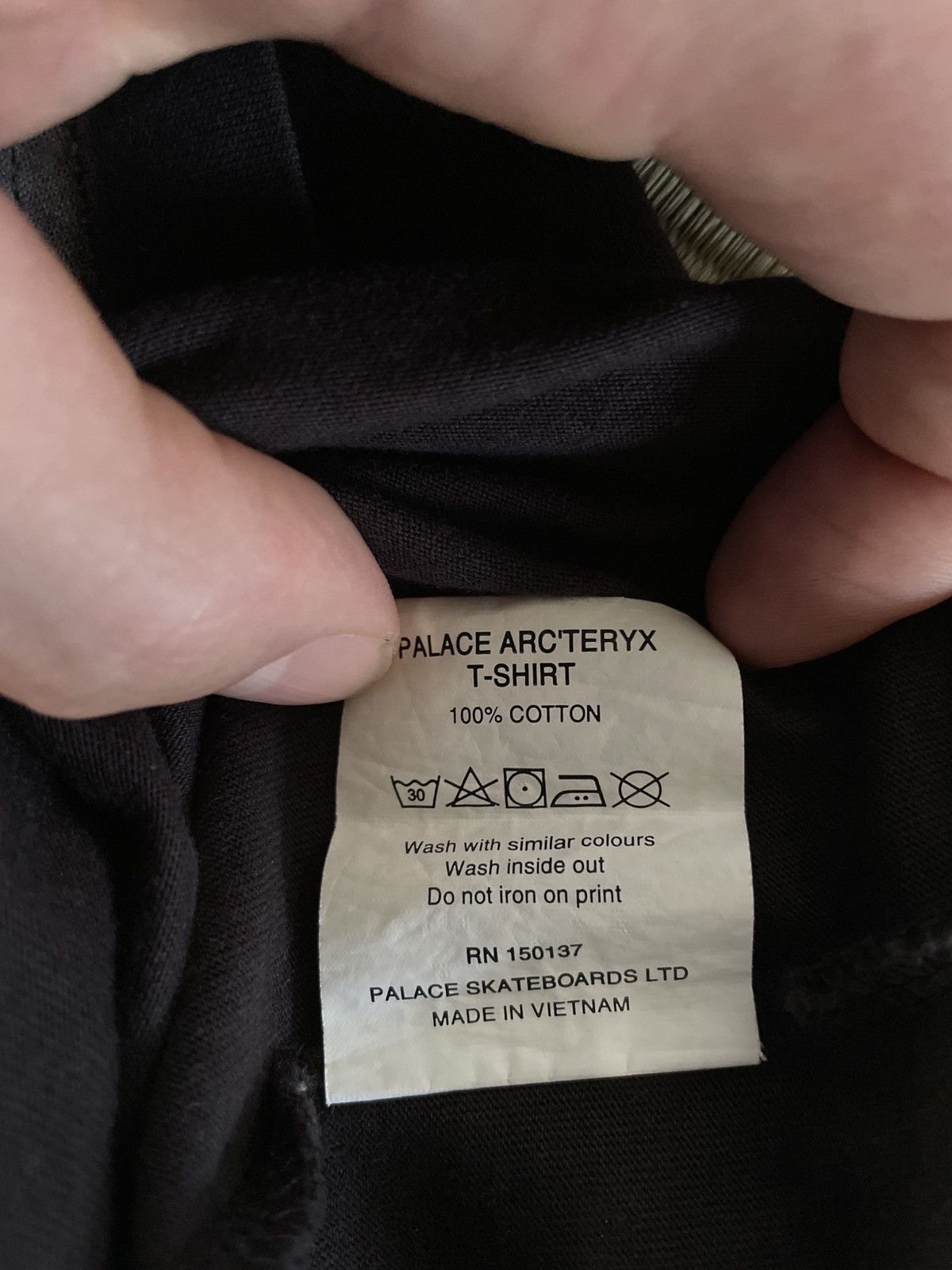Arc'teryx × Palace Palace x Arc'teryx t-shirt black size L Arc'teryx × Palace Palace x Arc'teryx t-shirt black size L