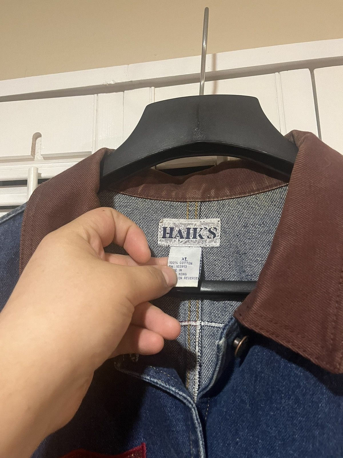 Vintage 90s Denim USA Chore Coat Size XL / US 12-14 / IT 48-50 - 4 Thumbnail