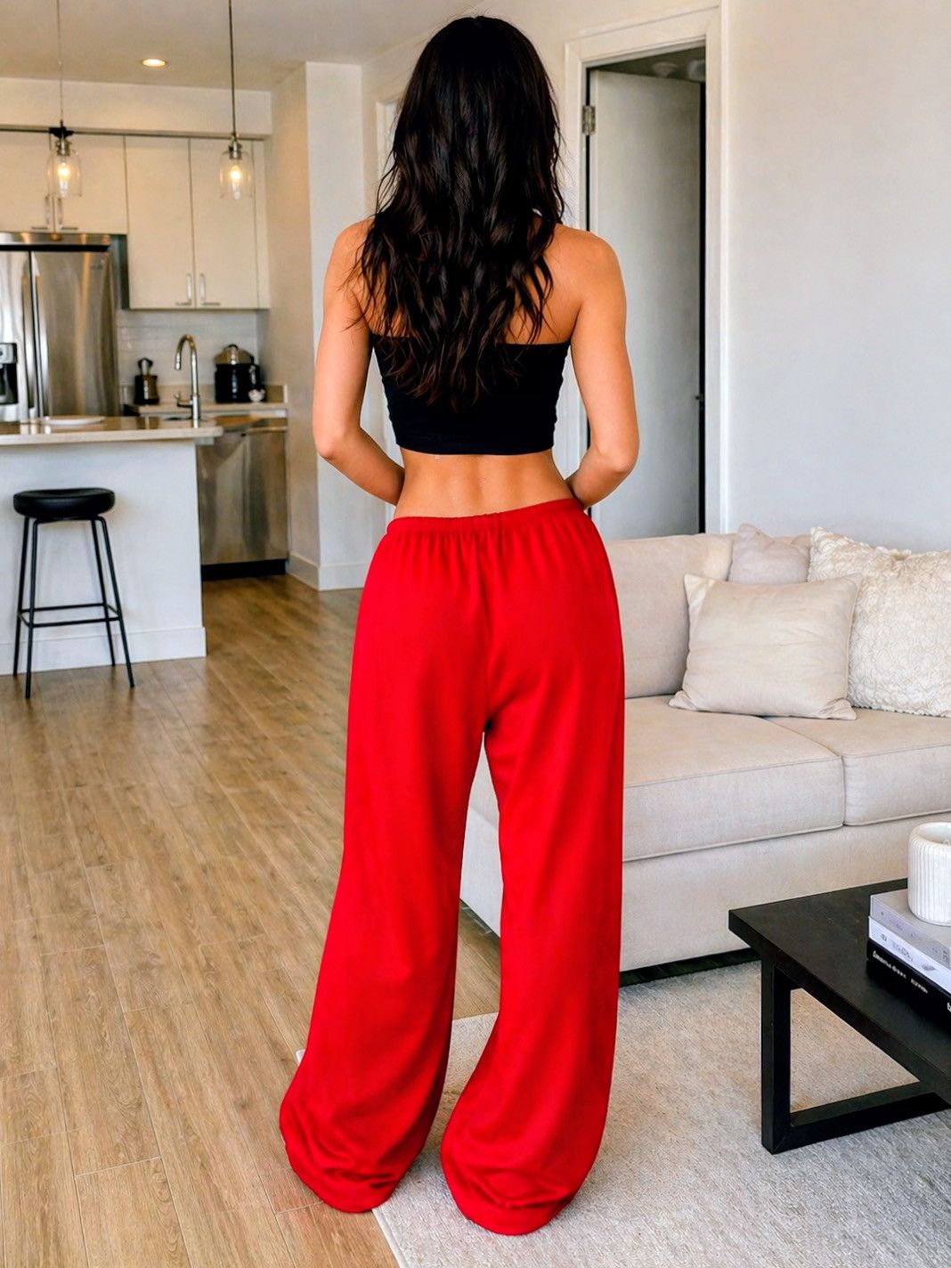 Other Women’s Casual Wide Leg Sweatpants – Comfortable Loose Fit Size 28" / US 6 / IT 42 - 3 Thumbnail