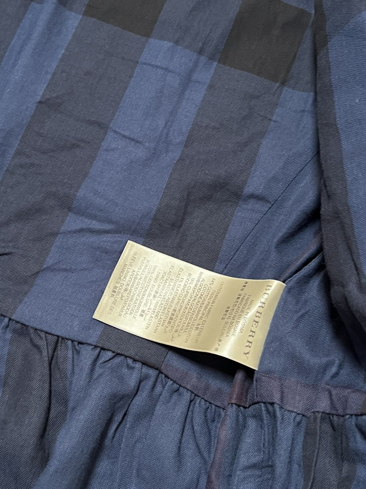 Burberry Burberry Brit Blue Coat Jacket Size XS / US 0-2 / IT 36-38 - 8 Thumbnail