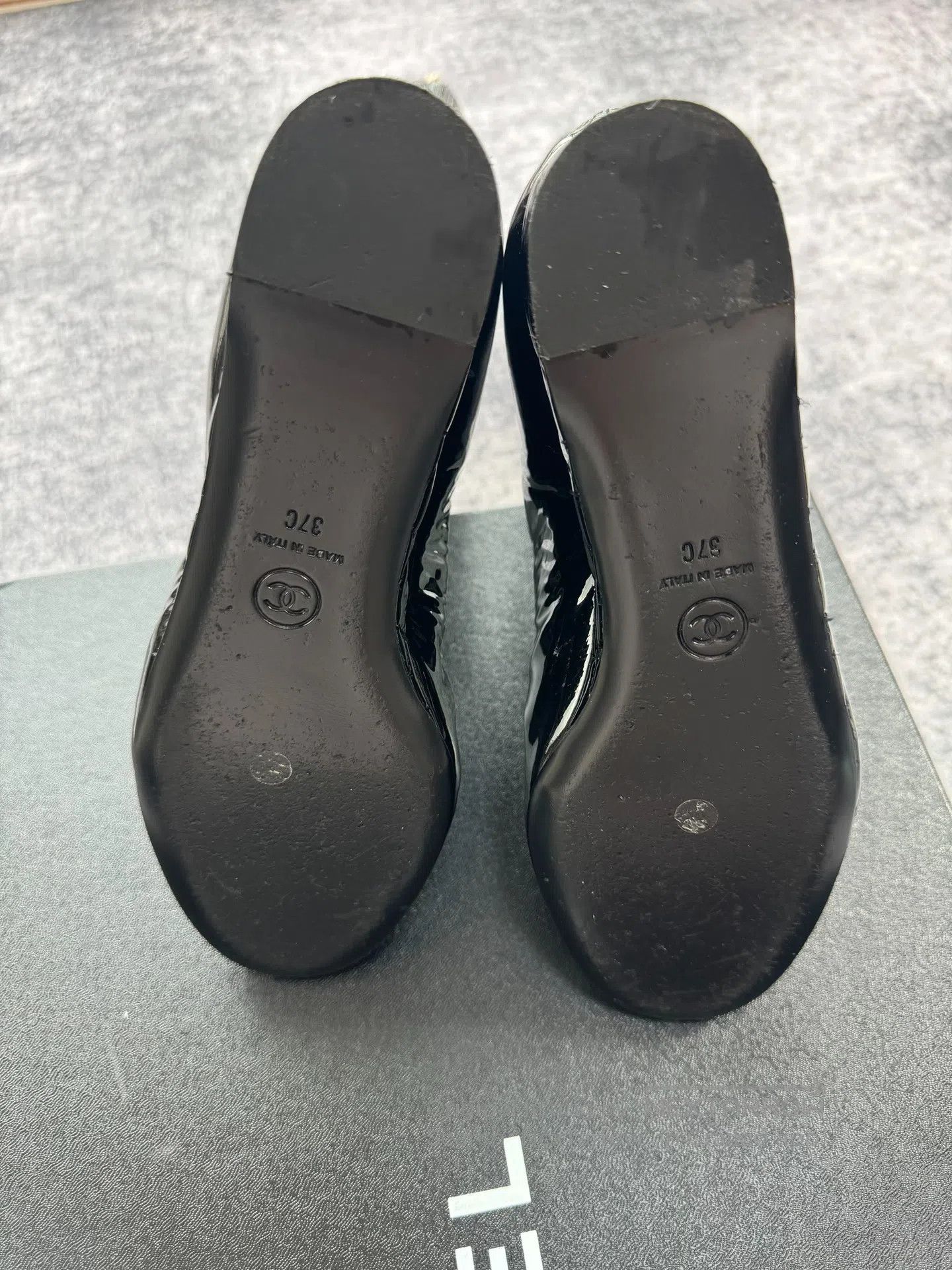 Chanel Chanel New Arrival Patent Leather Wedge Tall Boots| Size US 6.5 / IT 36.5 - 7 Thumbnail