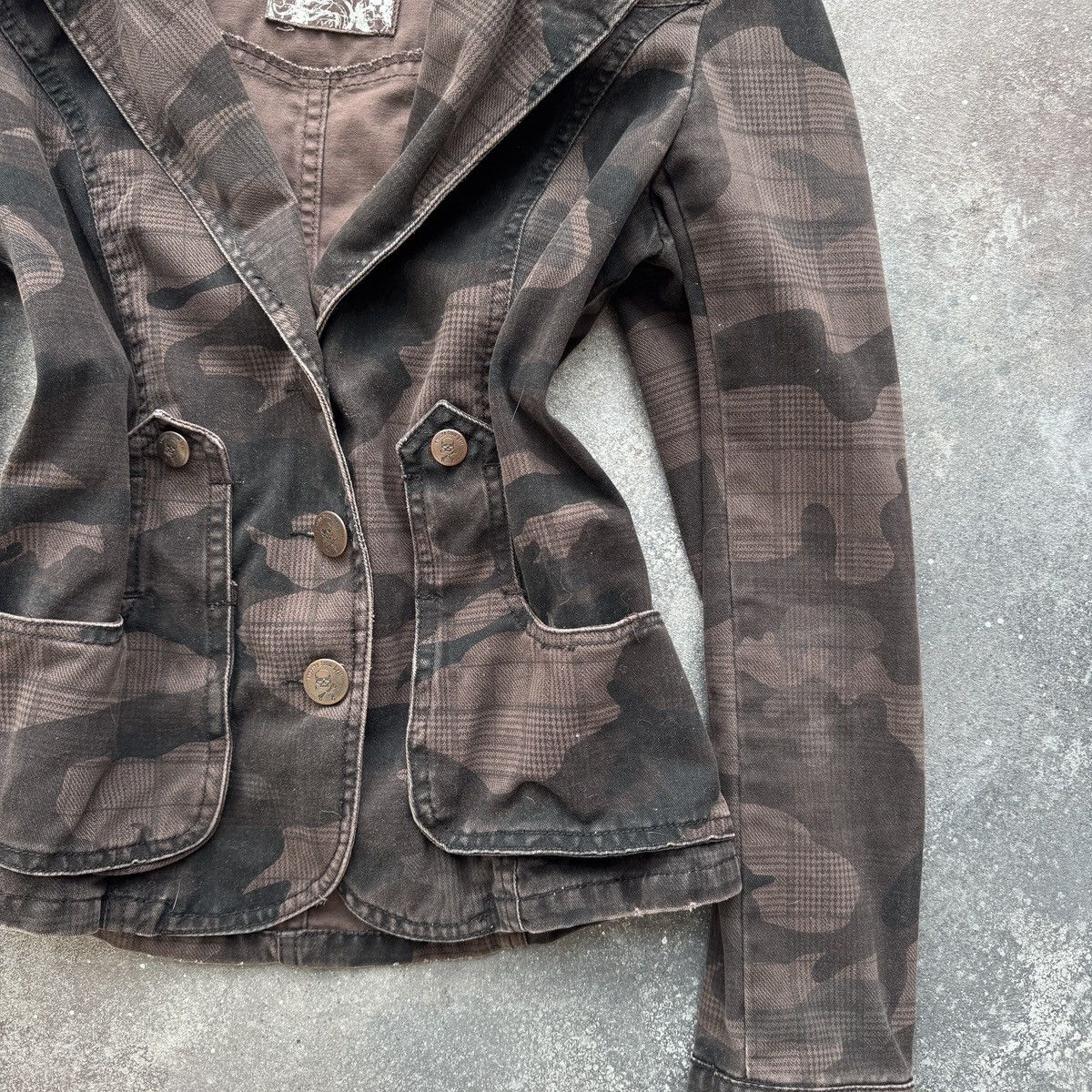 Hysteric Glamour Y2K Grunge Vintage Camo Hooded Jacket Size S / US 4 / IT 40 - 7 Thumbnail