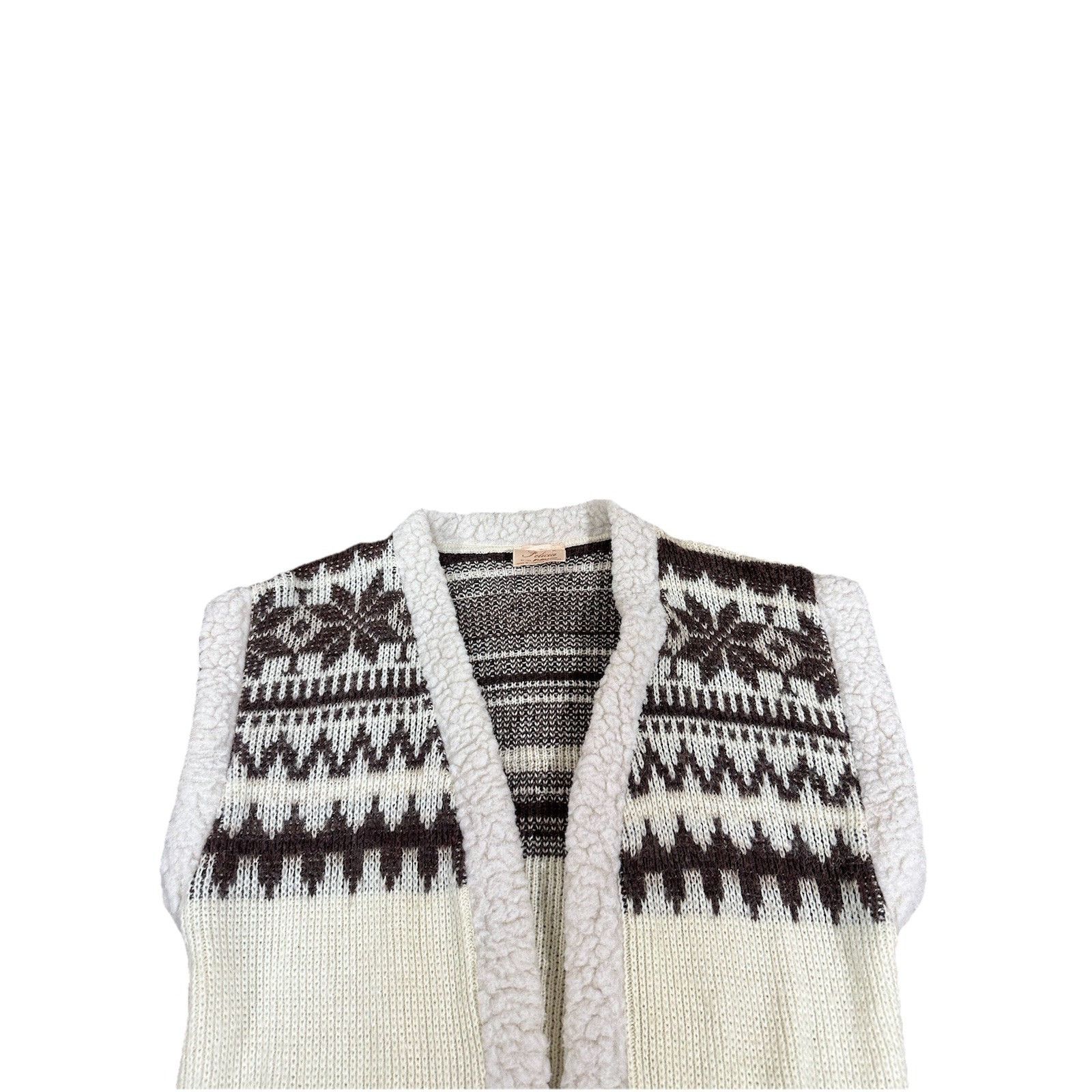 Other Vintage Wool Nortic Fair Isle Cardigan Vest Sweater Winter I Size US S / EU 44-46 / 1 - 2 Thumbnail