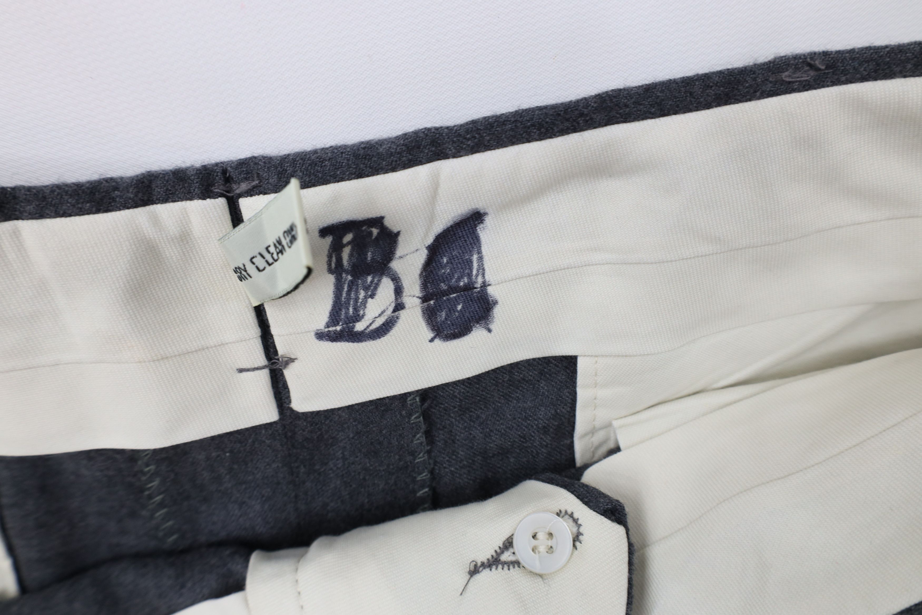 Vintage Vintage 70s Streetwear Wool Wide Leg Chino Pants Gray USA Size US 34 / EU 50 - 6 Thumbnail