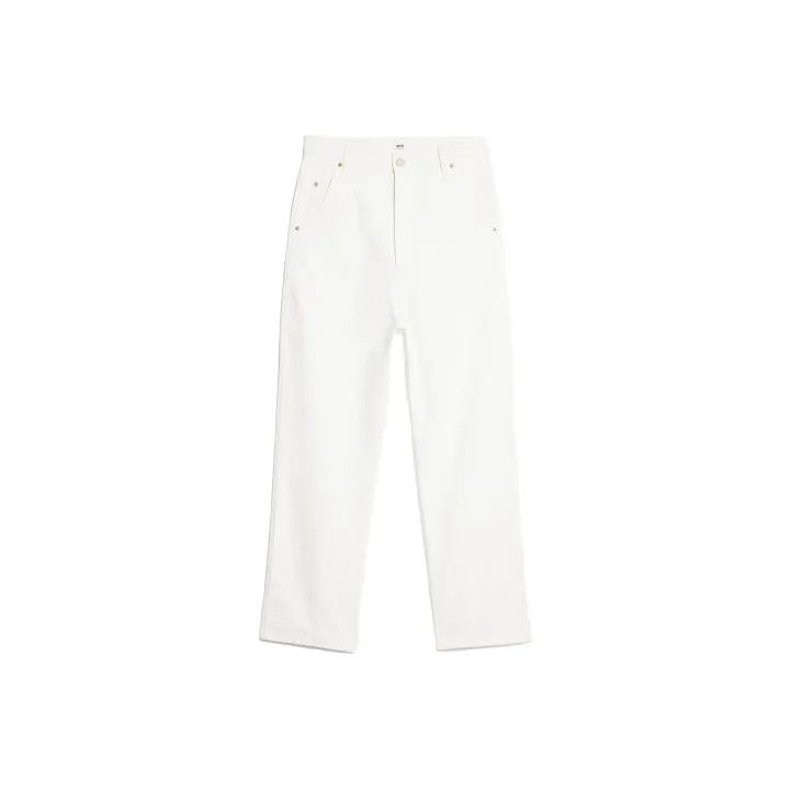 AMI AMIPARIS White Logo Side Tape Wide-Leg Pants 0079 Size US 29 - 1 Thumbnail