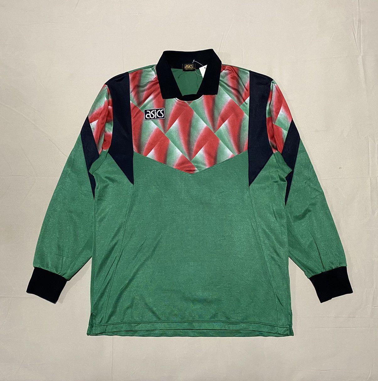 Asics × Vintage Vintage 90s Goalkeeper Asics Jersey Size US L / EU 52-54 / 3 - 1 Thumbnail
