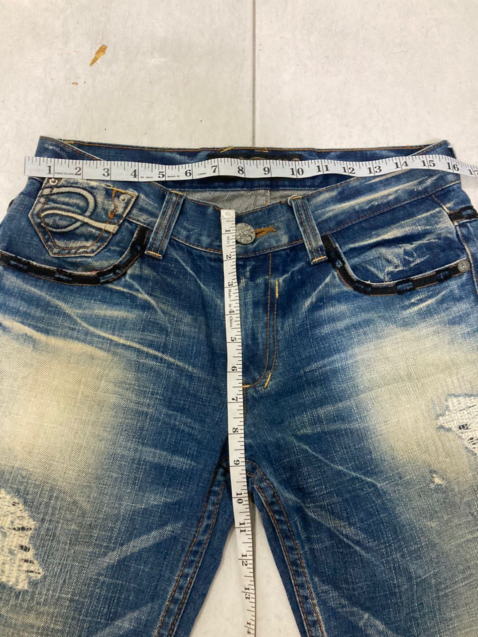 Hysteric Glamour Vintage Jeans Studio R.P Skulls Size US 32 / EU 48 - 12 Thumbnail