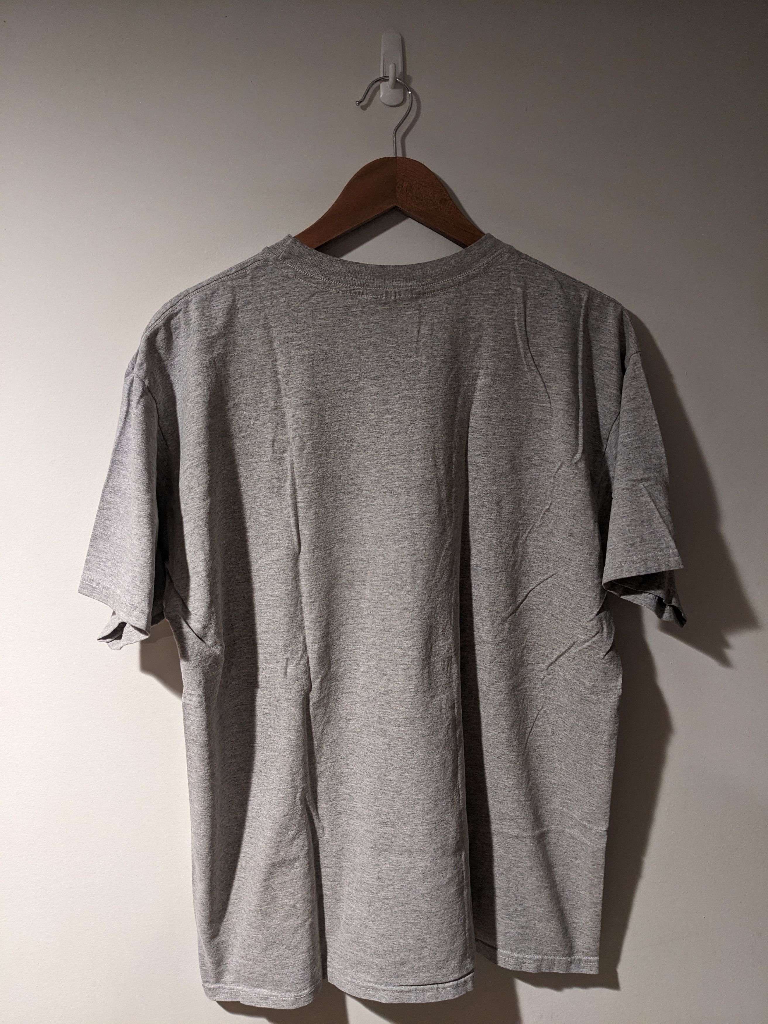 Nike × Vintage Vintage Y2K Nike Athletic Center Swoosh Gray Large T-Shirt Size US L / EU 52-54 / 3 - 6 Thumbnail