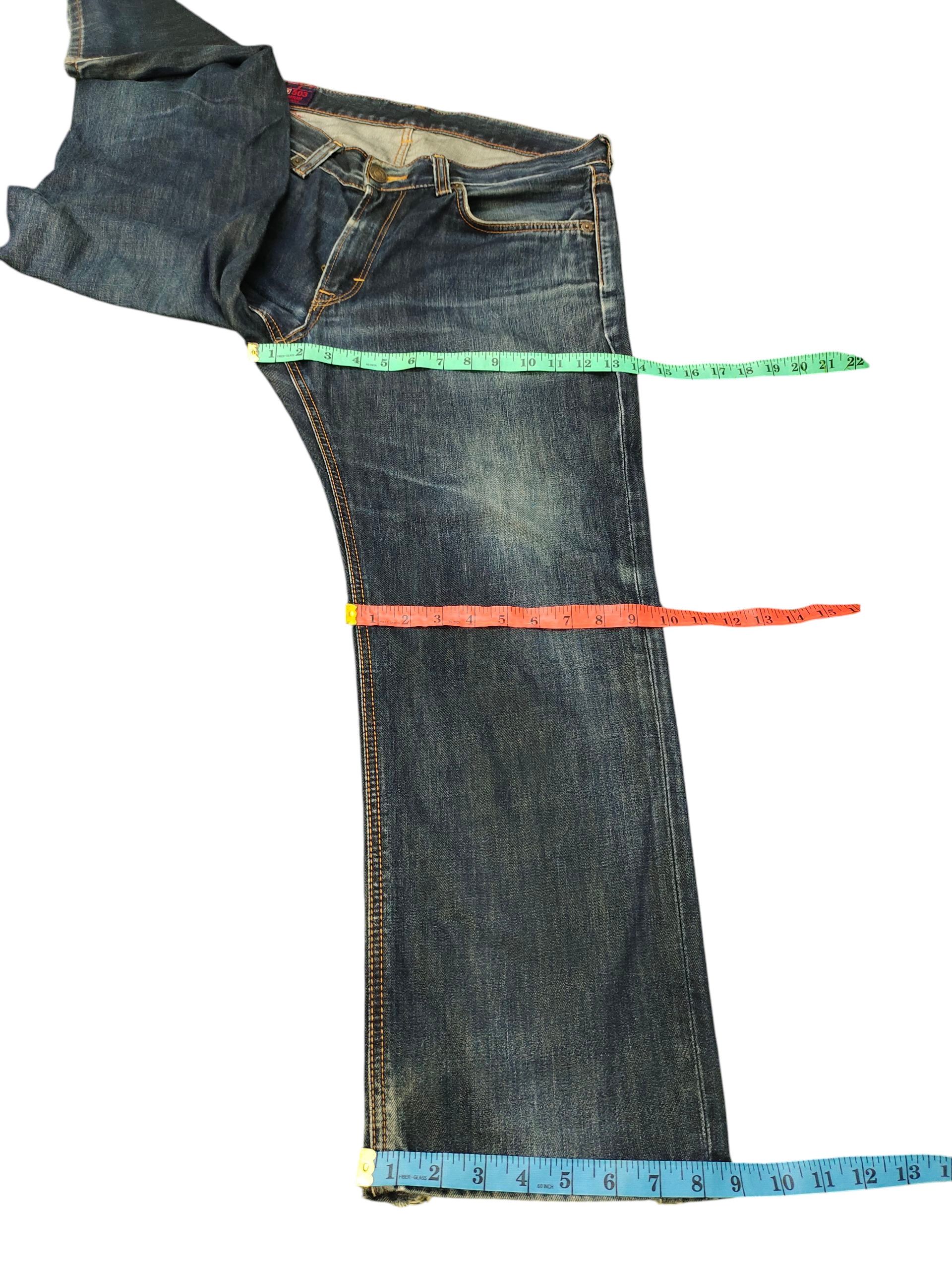 Comme des Garcons × Undercover Vintage 90s Edwin 503 Clawmark Distress Faded Denim Jeans Size US 35 - 17 Thumbnail