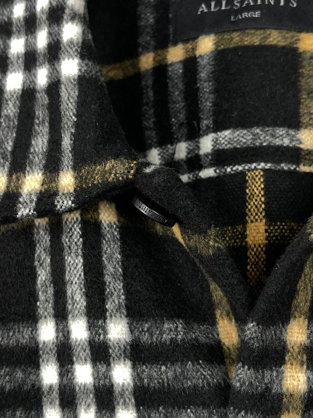 Allsaints × Flannel Allsaints Berthhold Shirt Button Up Men’s Size L Size US L / EU 52-54 / 3 - 9 Thumbnail