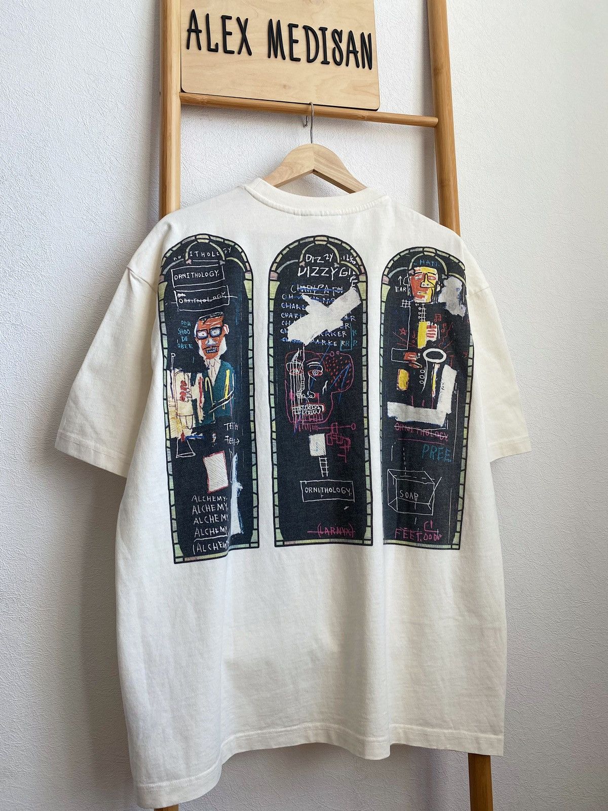 H&M × Jean-Michel Basquiat × Who Decides War WHO DECIDES WAR x BASQUIAT x H&M RELAXED FIT COTTON T-SHIRT Size US L / EU 52-54 / 3 - 12 Thumbnail