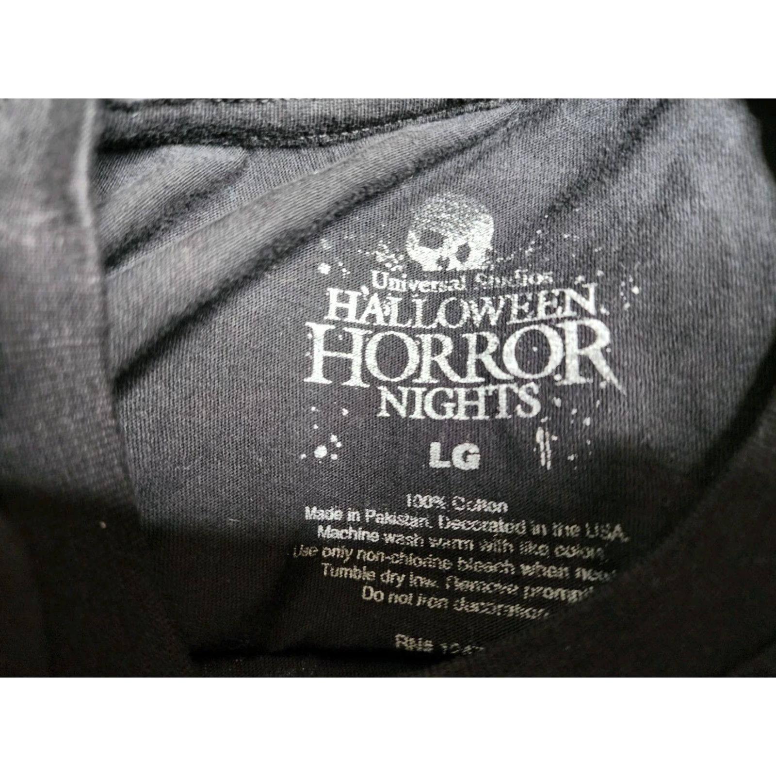 Vintage Universal Studios Halloween Horror Nights 2024 Skull Punk T-Shirt Mens Large Black Graphic Print Size US L / EU 52-54 / 3 - 4 Thumbnail