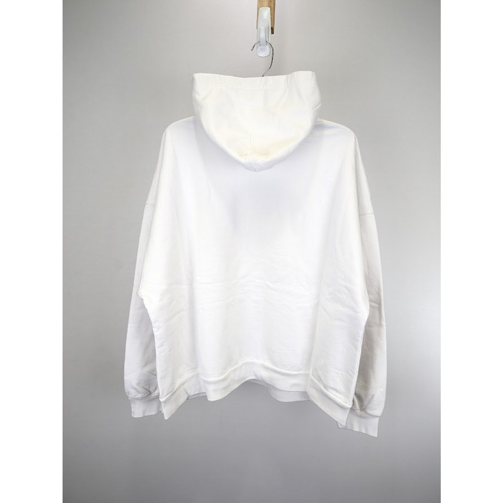 Balenciaga o1rshd1 Q:2 / Paris Balenciaga Logo Hoodie in White Size Size US S / EU 44-46 / 1 - 12 Thumbnail