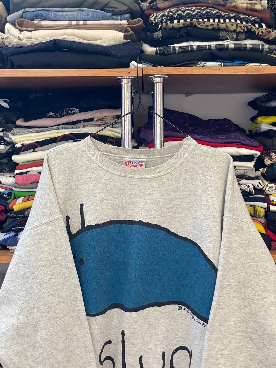Vintage American Vintage "Slug" Humor Sweatshirt Size US XL / EU 56 / 4 - 4 Thumbnail
