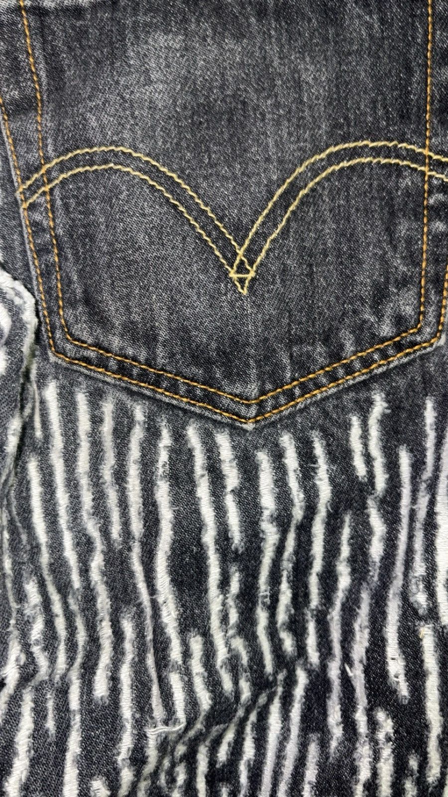 Ends Repair ends rp all over distressed denim skirt Size US 36 / EU 52 - 2 Thumbnail