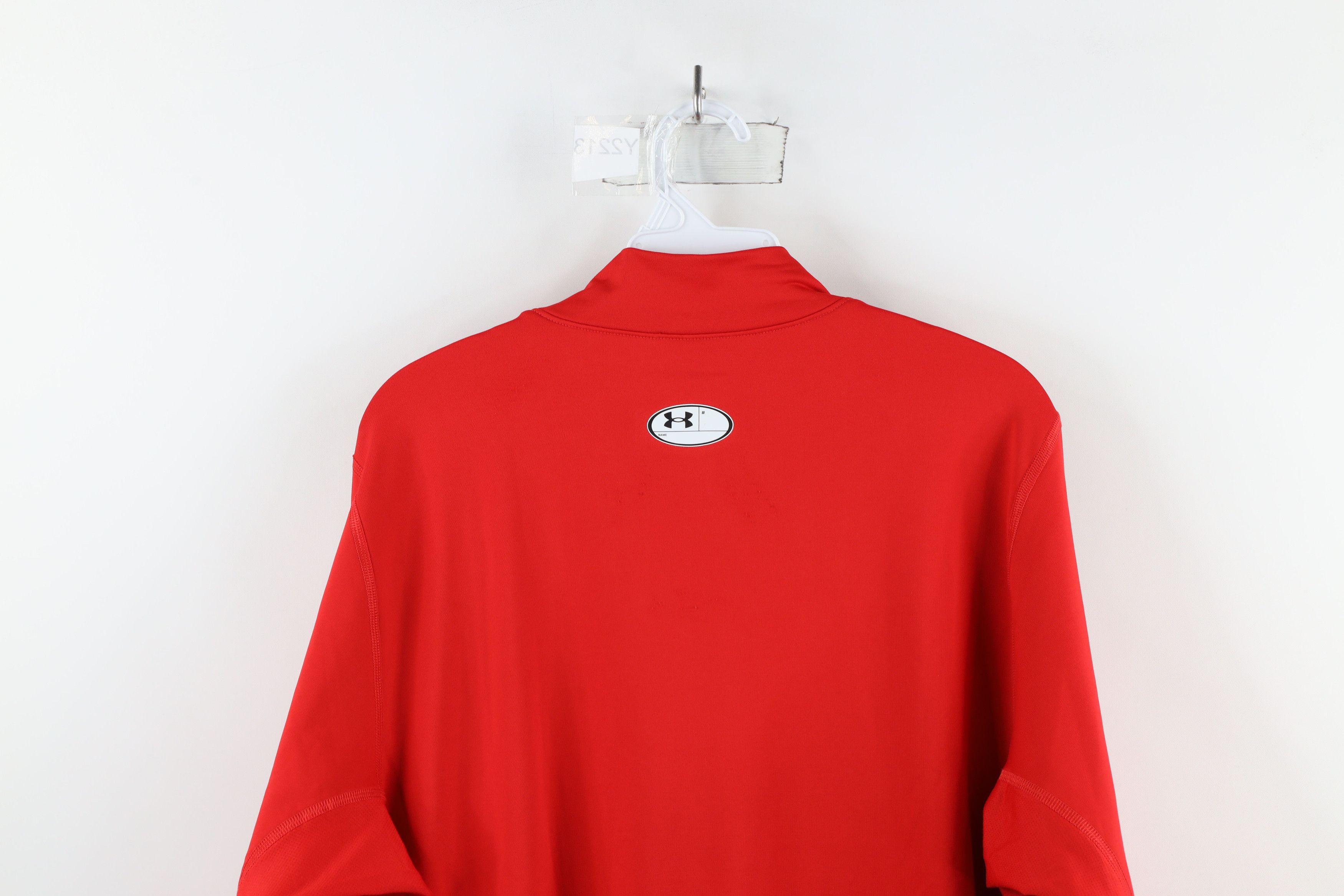Under Armour × Vintage Under Armour Compression Mock Neck Long Sleeve T-Shirt Red Size US XXL / EU 58 / 5 - 10 Thumbnail