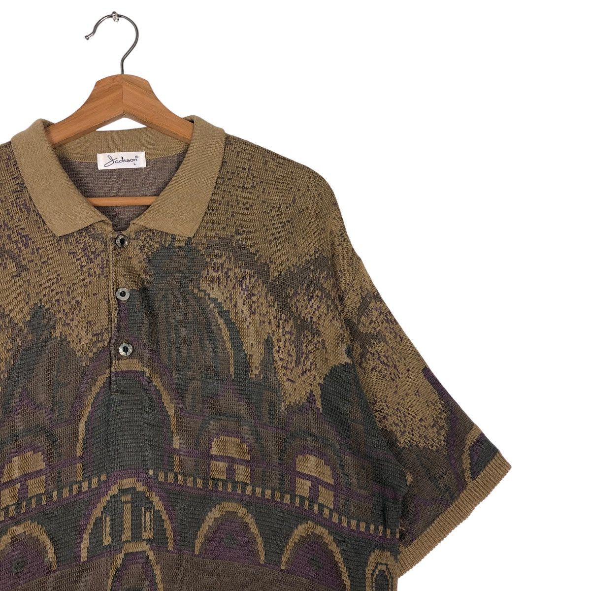 Japanese Brand 🔥Vintage 80’s Knit Cardigan Sweathsirt Jackson Japan Made Size US L / EU 52-54 / 3 - 6 Thumbnail