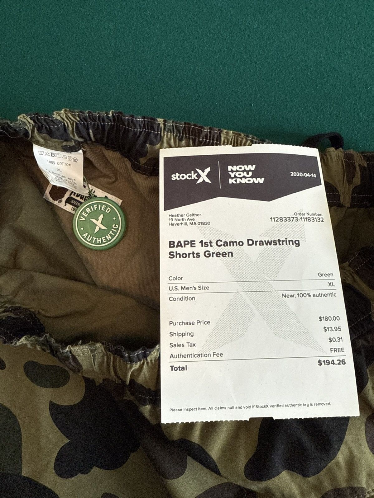 Bape Bape 1st camo drawstring shorts Size US 34 / EU 50 - 7 Thumbnail