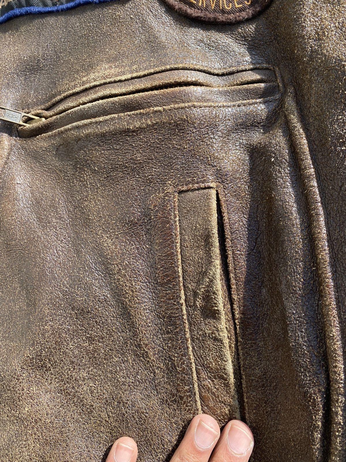 Avirex Bencat Type Leather Jacket Size US M / EU 48-50 / 2 - 7 Thumbnail