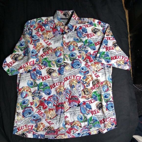 Other Vintage Parngraff Recycle Beer Cans Hawaiian Shirt Size US XXL / EU 58 / 5 - 2 Thumbnail