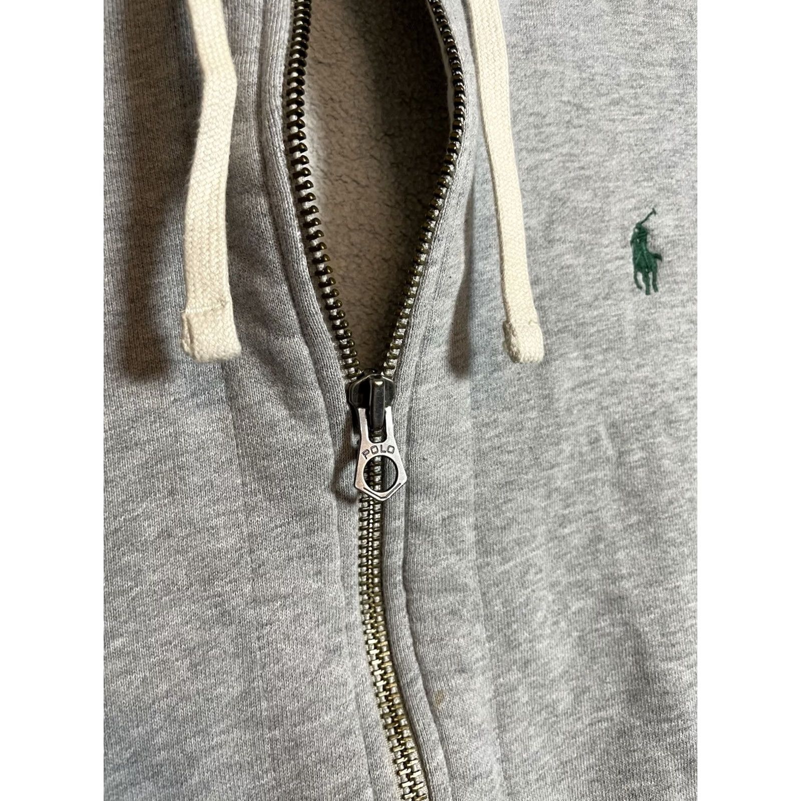 Polo Ralph Lauren VINTAGE Ralph Lauren Polo Hoodie Men L Grey Cotton Full Pony E548 Size US L / EU 52-54 / 3 - 6 Thumbnail