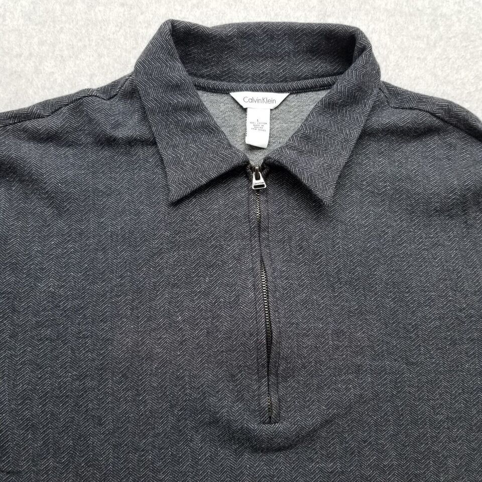 Calvin Klein Calvin Klein Sweater Men Large Long Sleeve Pullover Zip Size US L / EU 52-54 / 3 - 6 Thumbnail