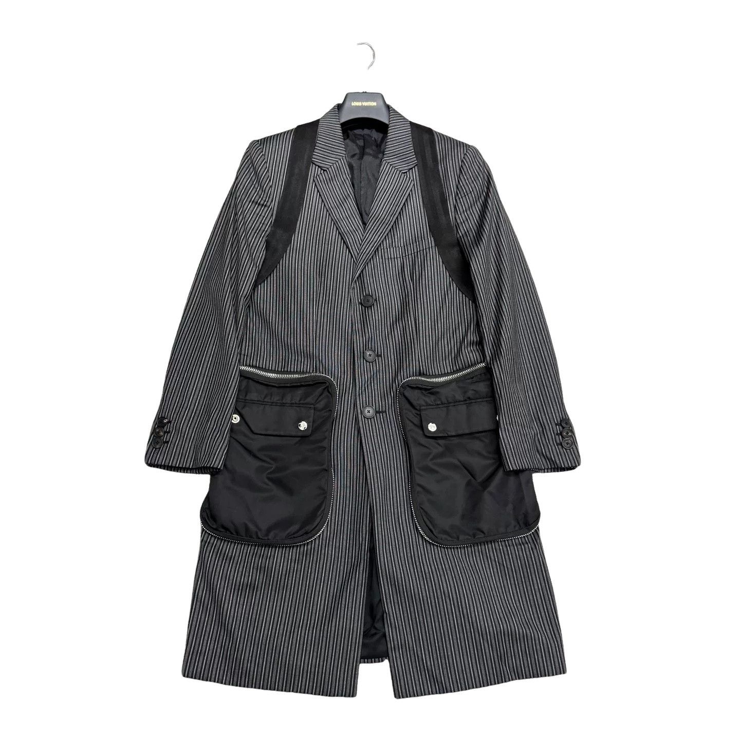 Givenchy Givenchy Pinstripe Wool Overcoat Size S Size US S / EU 44-46 / 1 - 1 Thumbnail