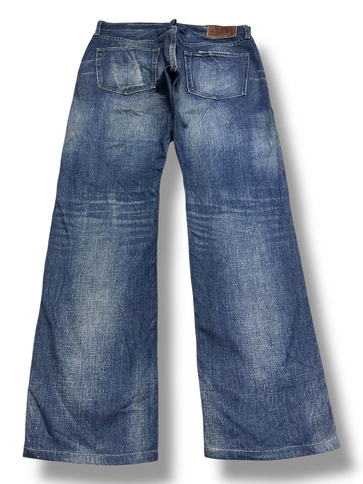 Japanese Brand Vintage Japan Distressed Jeans Baggy Style and Thunder Wash Size US 32 / EU 48 - 2 Thumbnail