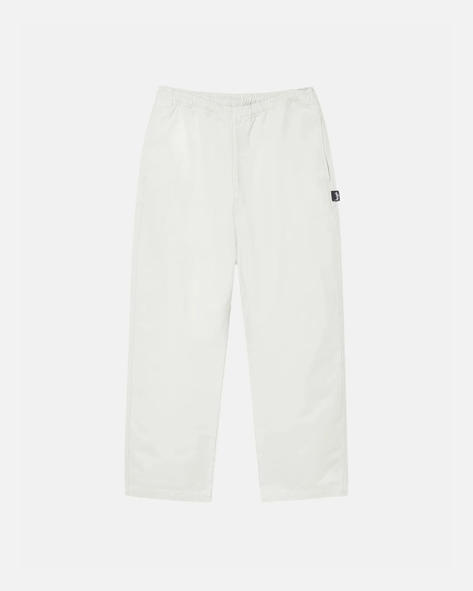 stussy brushed beach pants white Stüssy Off-White Beach Trousers