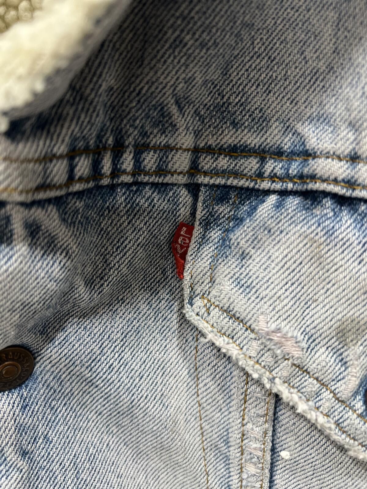 Other 80s Levis Sherpa Lined Type 3 Jacket Original Repair Size US M / EU 48-50 / 2 - 3 Thumbnail