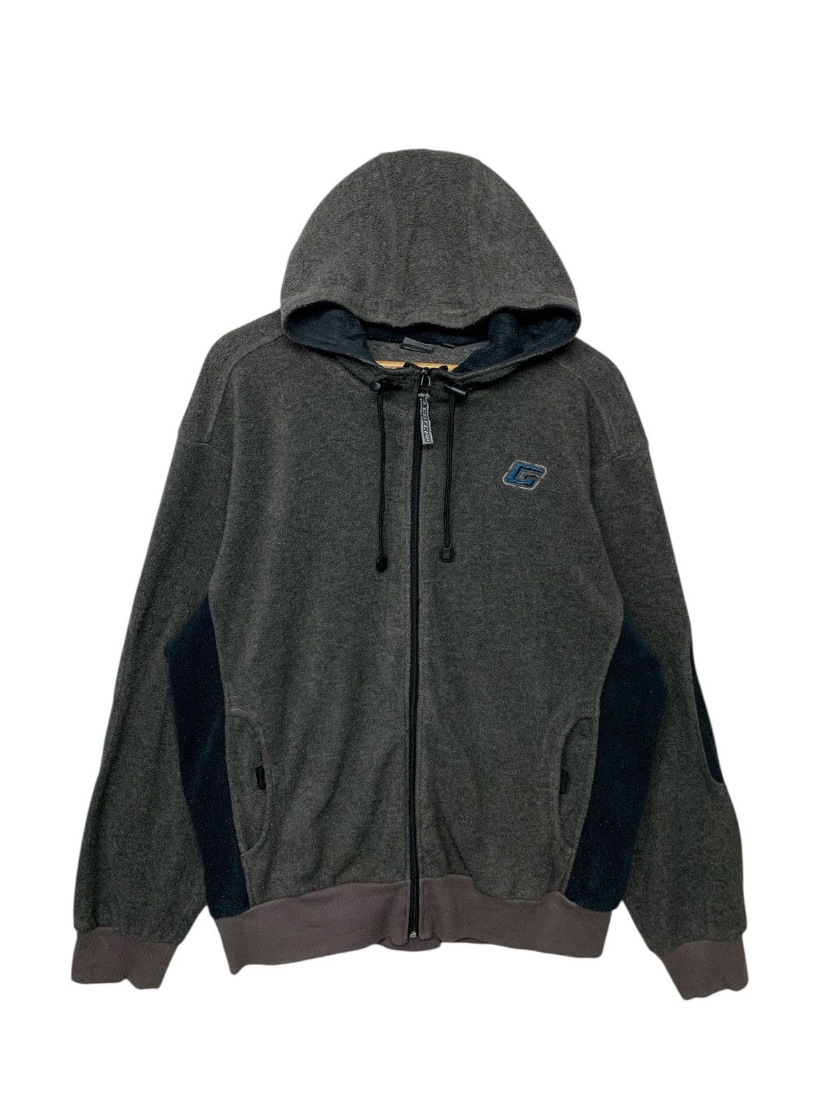 Gotcha Vintage Y2K Gotcha Small Logo Hoodie Zipper Down Fleece Size US M / EU 48-50 / 2 - 1 Thumbnail
