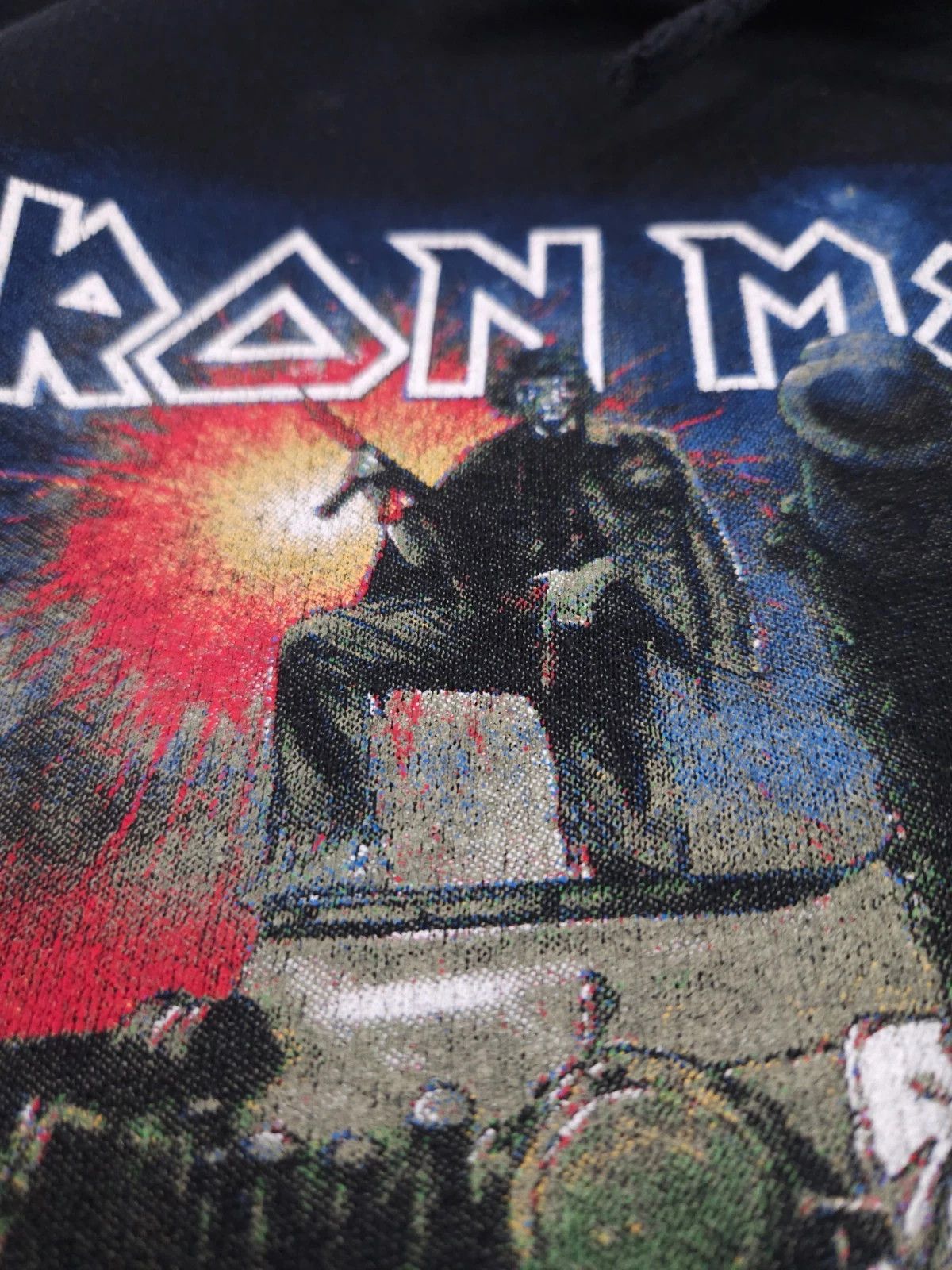 Vintage Iron Maiden A Matter Of Life And Death Hoodie Shirt L Size US L / EU 52-54 / 3 - 4 Thumbnail