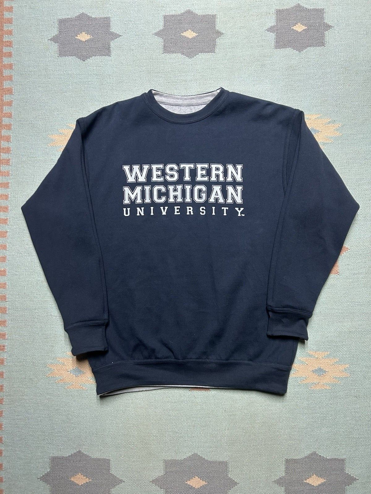 Vintage Vtg crewneck sweatshirt western Michigan reversible NWT M Size US M / EU 48-50 / 2 - 5 Thumbnail