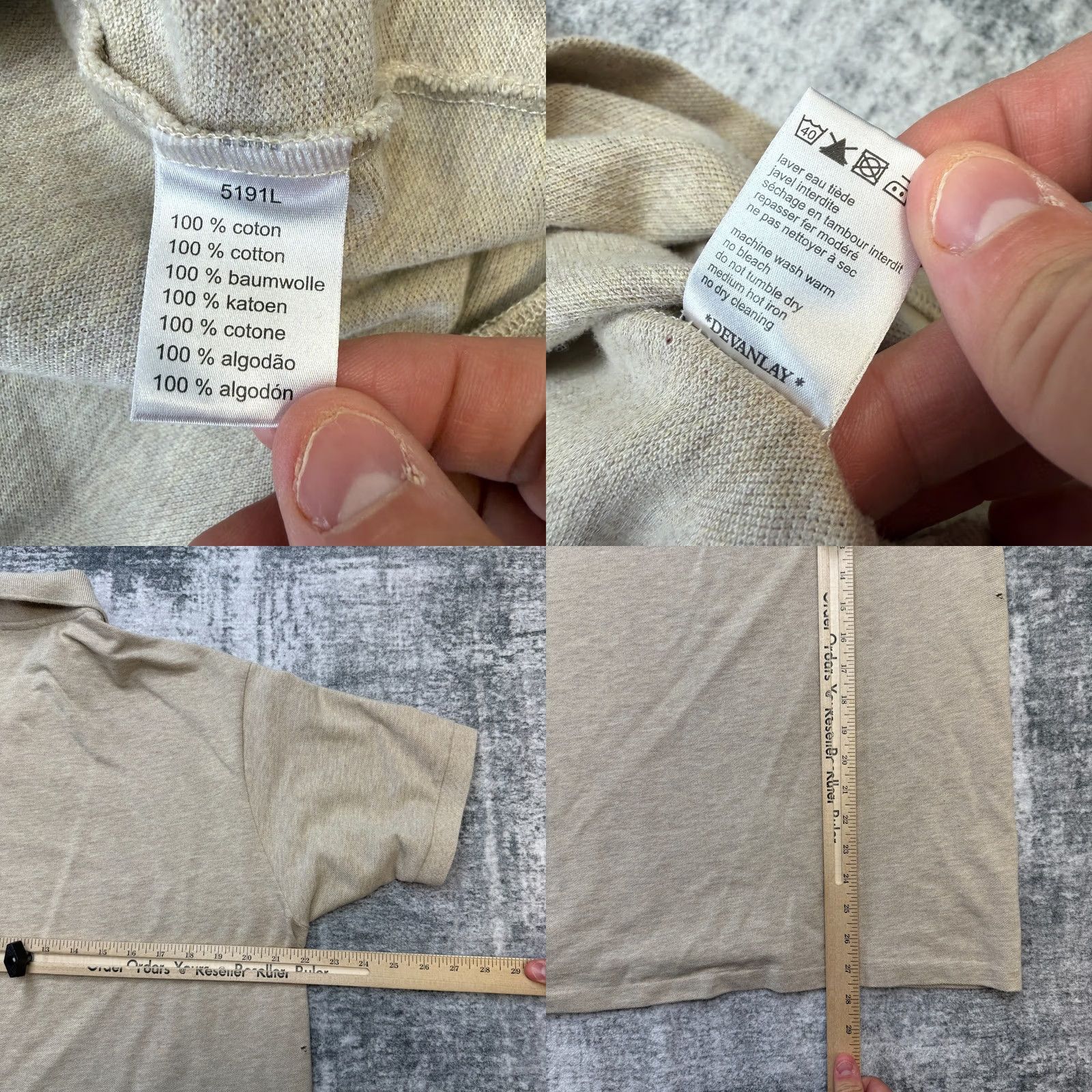 Lacoste Lacoste Polo Shirt 2XL 7 Beige Cotton Pique Knit Preppy Old Money Logo Mens Size US XXL / EU 58 / 5 - 8 Thumbnail
