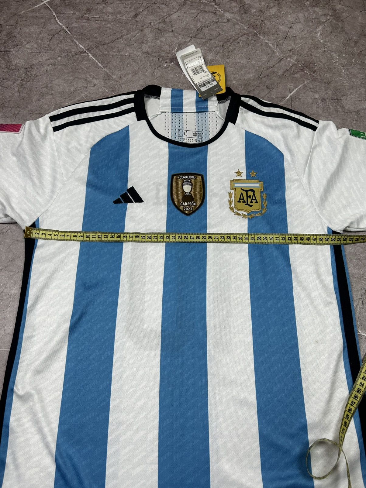 Adidas Adidas Argentina 2022 Messi Home Jersey Player Version Size US L / EU 52-54 / 3 - 17 Thumbnail
