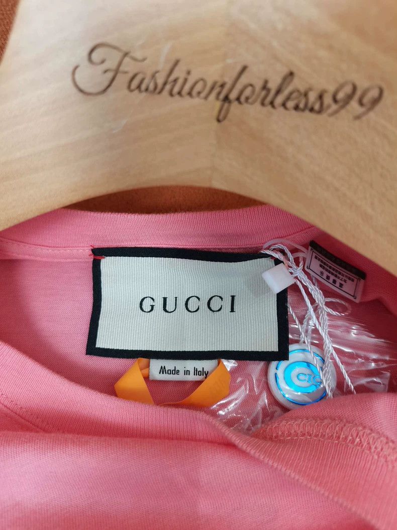 Gucci Gucci Pink gold-plated logo short sleeves 2504-Nextarrow Size S / US 4 / IT 40 - 4 Thumbnail