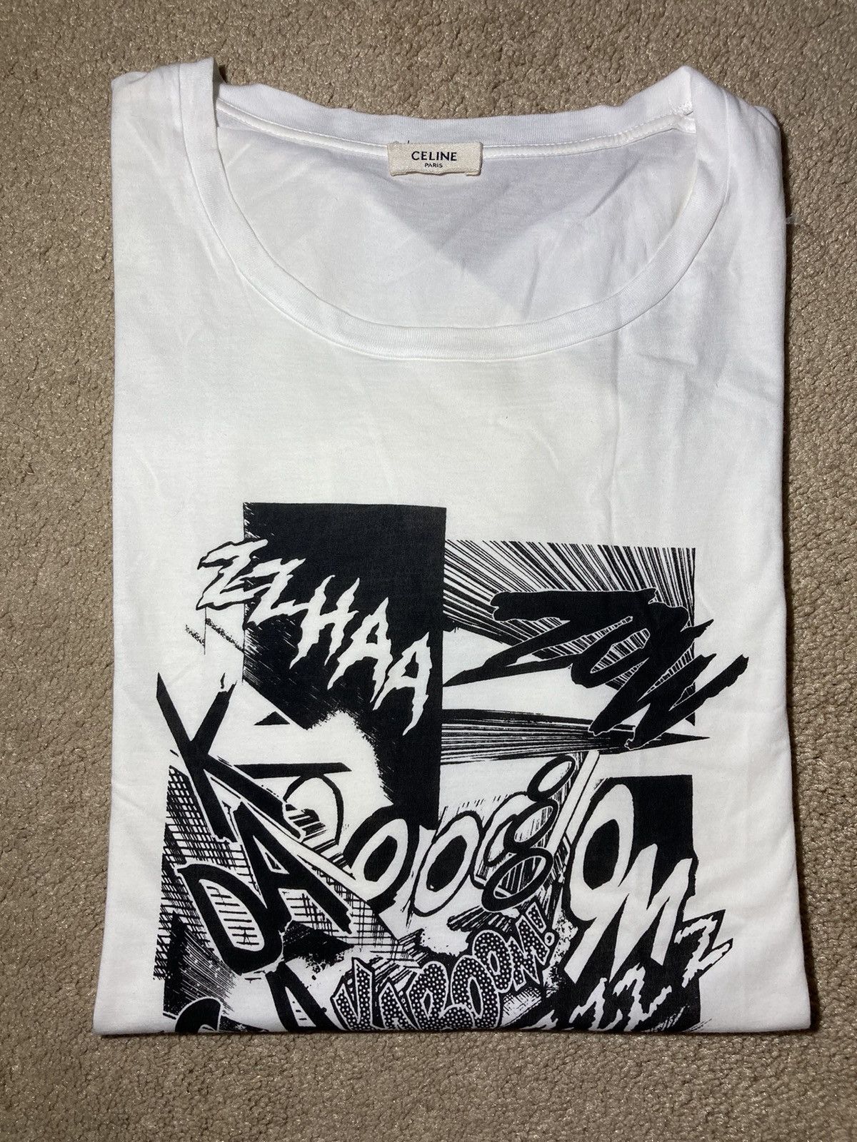 Celine × Hedi Slimane SS19 Celine Christian Marclay Kaboom Klak Artist Hedi 2019 Size US S / EU 44-46 / 1 - 1 Thumbnail