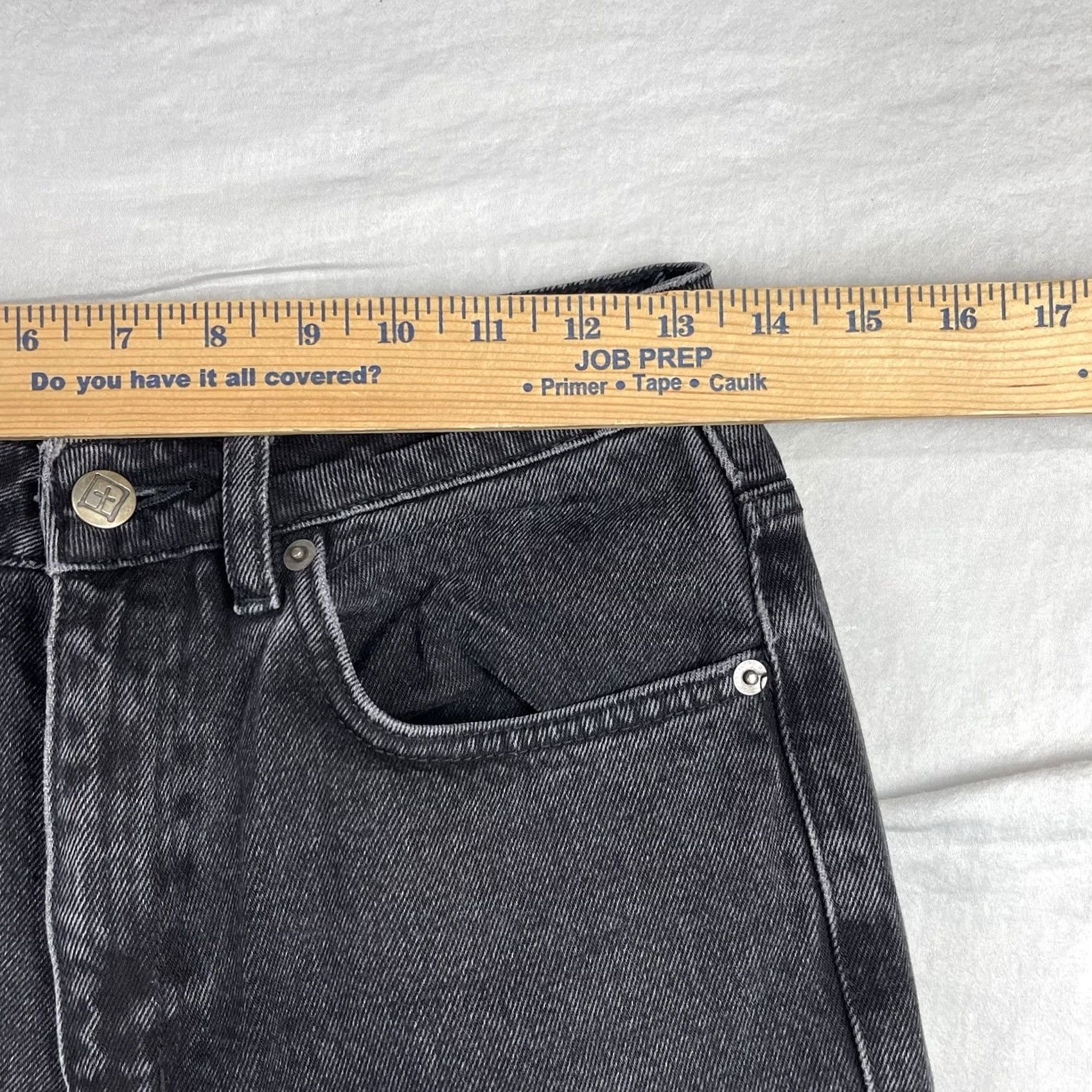 Ksubi Ksubi Jeans Womens 27 Fits 27x26 Black High Waisted Straight 5-Pocket Denim NB Mens Womens Girls Size 27" / US 4 / IT 40 - 2 Thumbnail