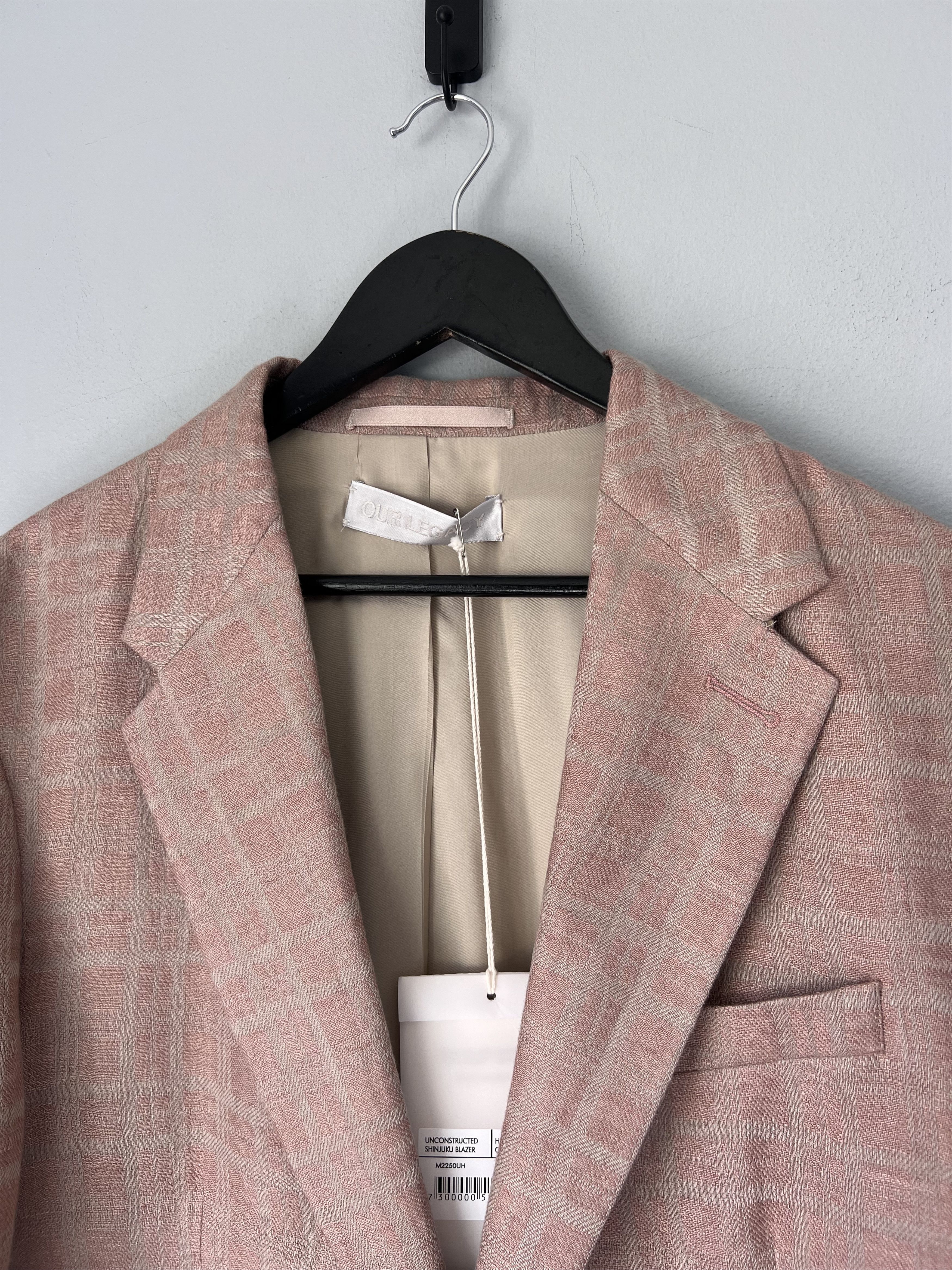 Our Legacy Our Legacy Unconstructed Shinjuku Blazer in Pink Linen Size 48R - 2 Thumbnail